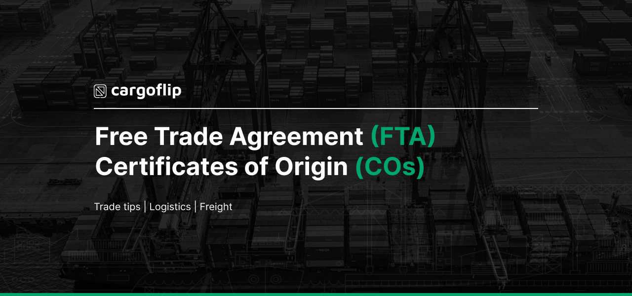 How to Get a Free Trade Agreement (FTA) Certificate of Origin (CO)